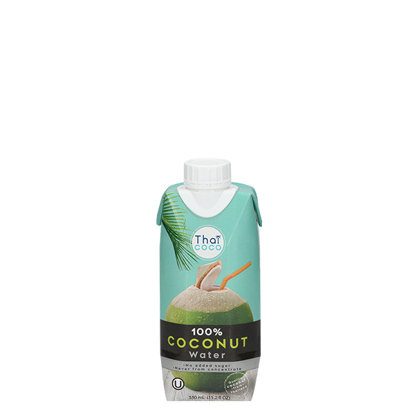 100% UHT Coconut water 330 ml. (prisma)